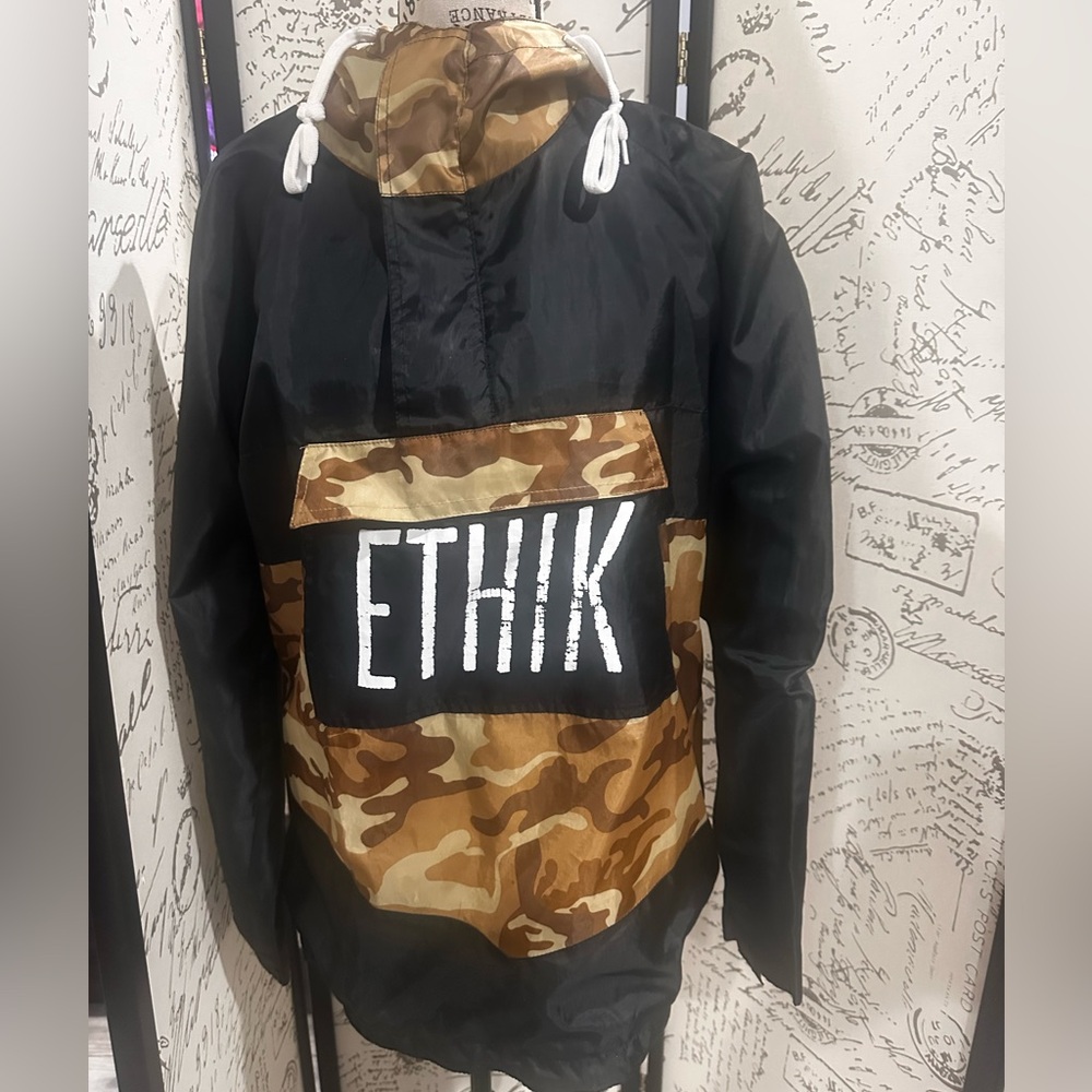 Ethik Black and Tan Camouflage Pullover